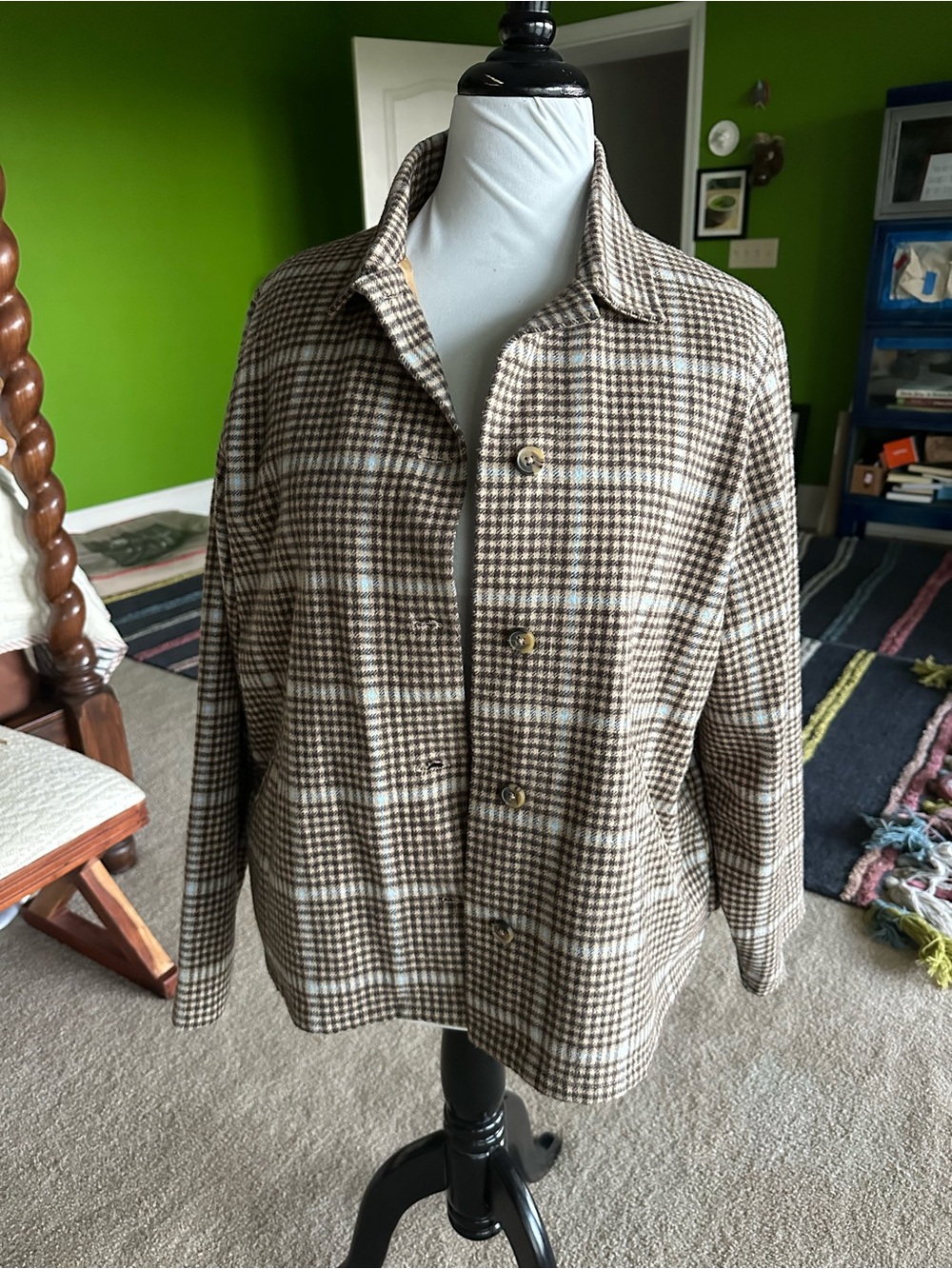ABLE Plus Size Plaid Autumn Jacket